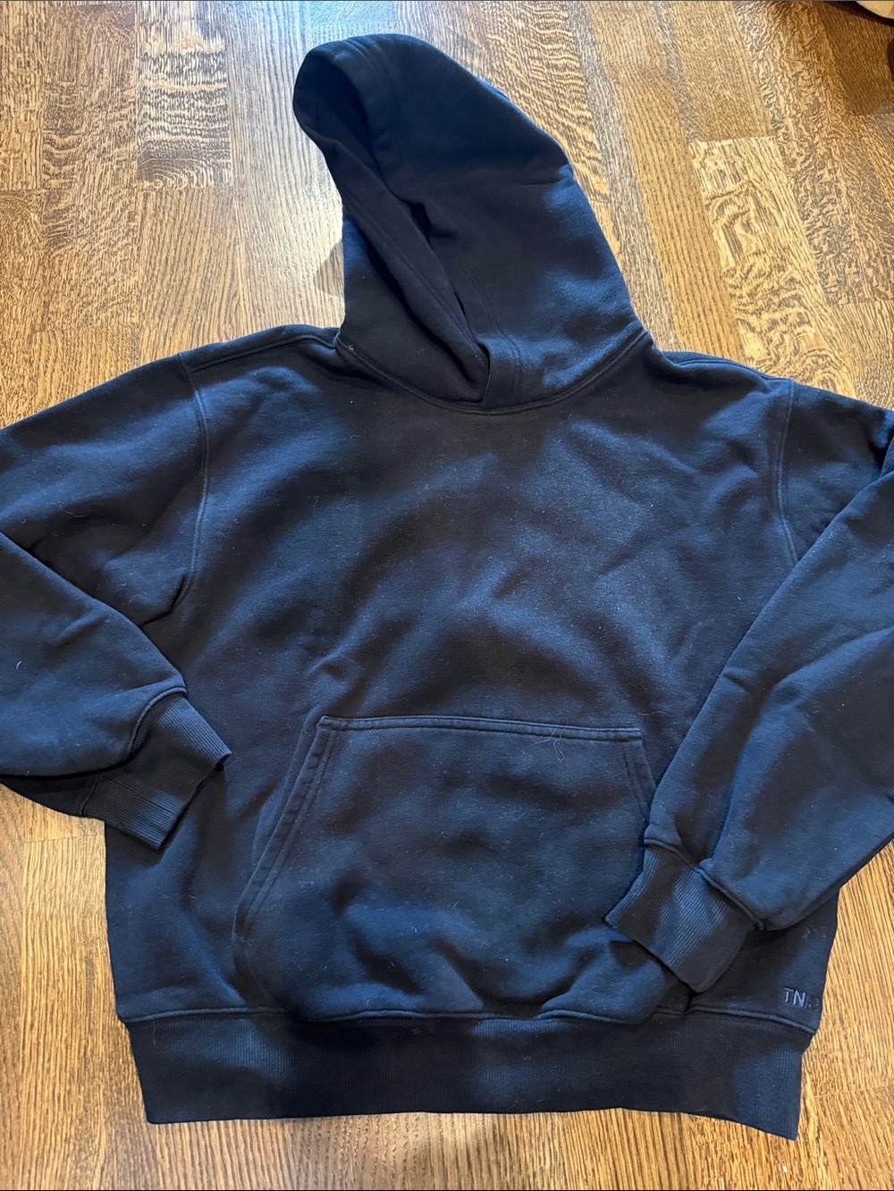 TNA Black Hooded Pullover Sweatshirt